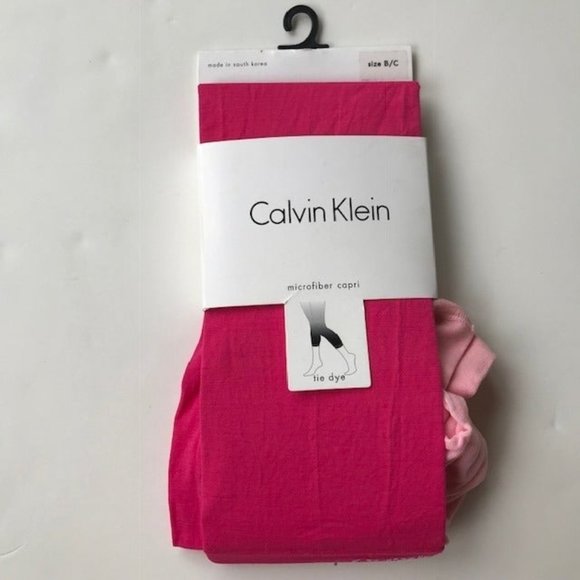 Calvin Klein Capri  Leggings Pink Size B C New - Picture 1 of 8